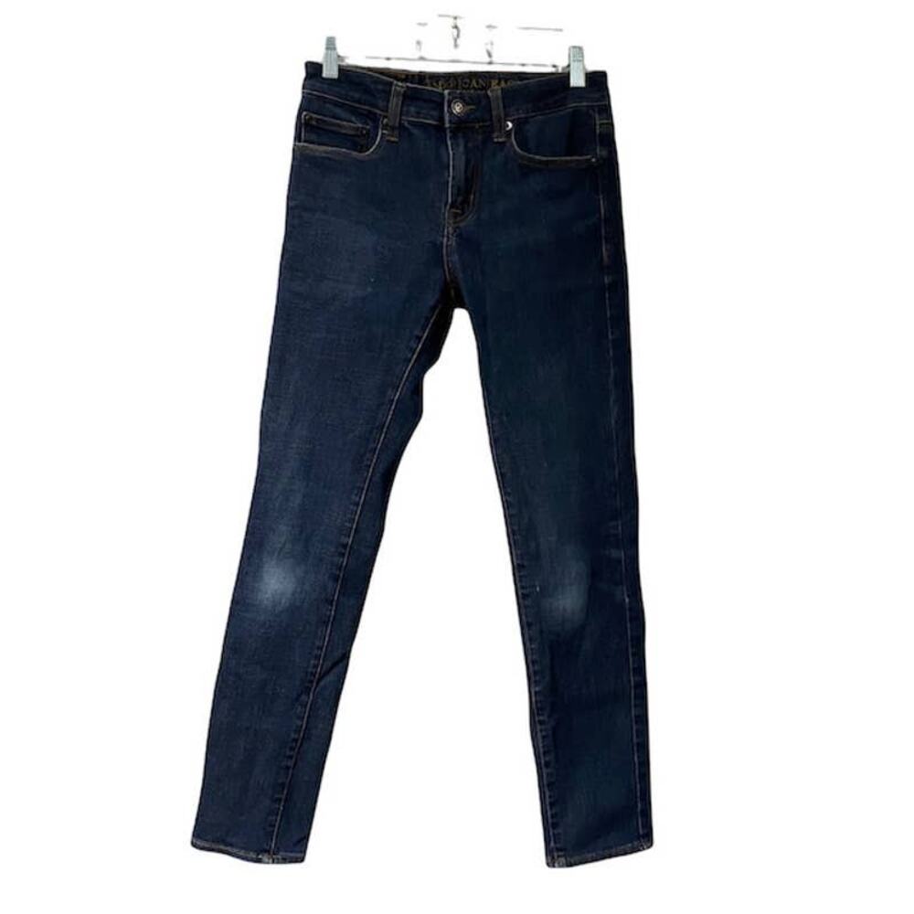 AMERICAN EAGLE 28 x 30 Skinny 360 Extreme Flex Denim Blue Jeans See Photos